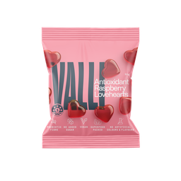 [VS-RH] Valli Snacks Antioxidant Raspberry Hearts 50g