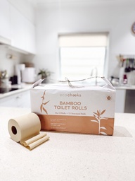 [EC-TR8] Eco Cheeks Unbleached Bamboo Toilet Roll (8 Pack)