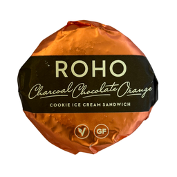 [RO-SCO] Roho Ice Cream Cookie Sandwich Charcoal + Choc Orange 175g