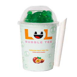 [LOL-PA] LOL Bubble Tea Passionfruit Red Tea with Green Apple flavour Popping Bubbles 275ml