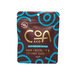 [CC-CC31] COA & CO Dark Chocolate & Coconut Protein Clusters 31g