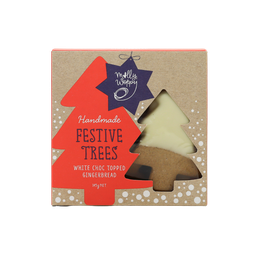 [MW-XGT] Molly Woppy Festive Tree White Choc Dipped Gingerbread 145g (Pre-order for November)