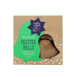 [MW-XSB] Molly Woppy Festive Bells Sugar n Spice Shortbread 130g