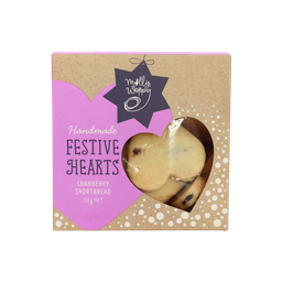 [MW-XSH] Molly Woppy Festive Cranberry Heart Shortbread 130g (Pre-order for November)